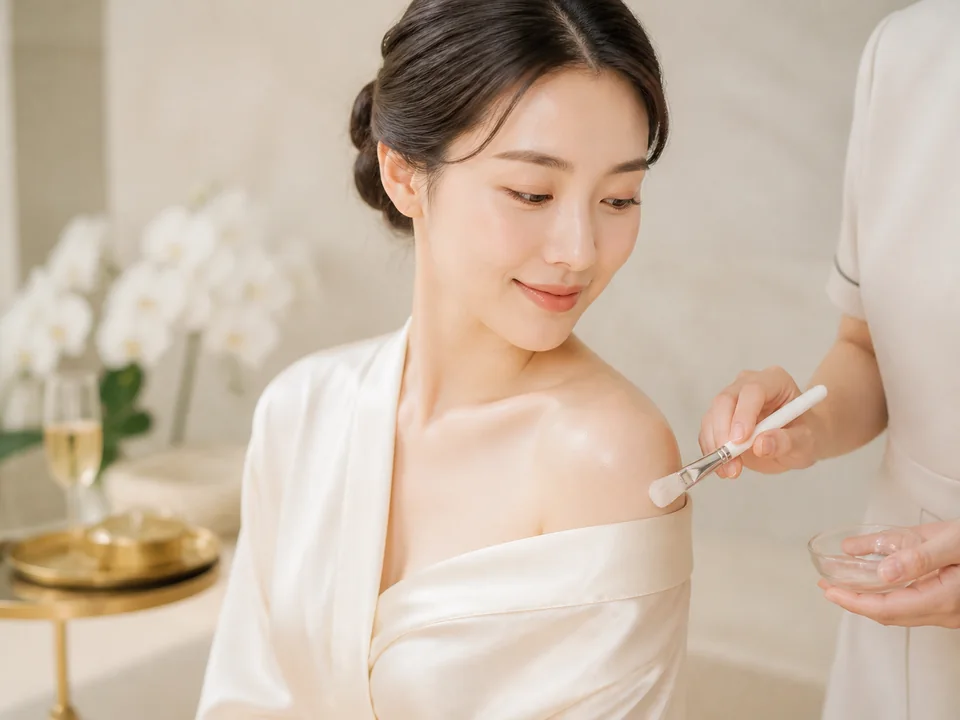 ブライダルをイメージしたエステ写真 — 那覇の Beauty Salon Gorgeous