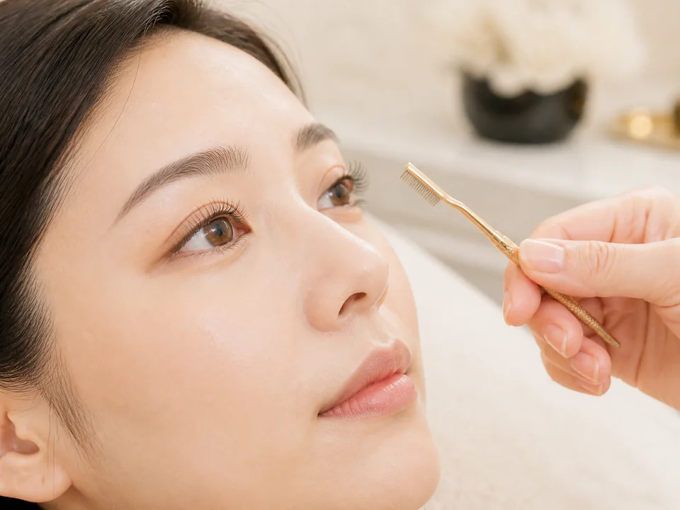 まつ毛パーマをイメージしたエステ写真 — 那覇の Beauty Salon Gorgeous