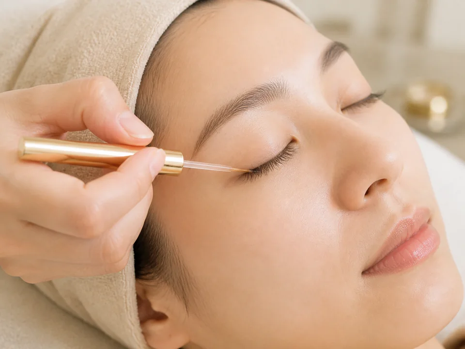 まつ毛育毛をイメージしたエステ写真 — 那覇の Beauty Salon Gorgeous